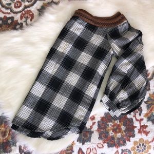 Black and White Plaid Shirt